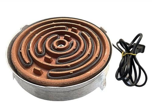 圆形平面电炉盘实验室凹面炉盘电热丝高温耐火盘家用电热炉砖配件